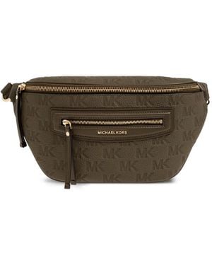 MICHAEL Michael Kors Riñonera Jet Set Travel De Piel Con Logo En Relieve - Marrón