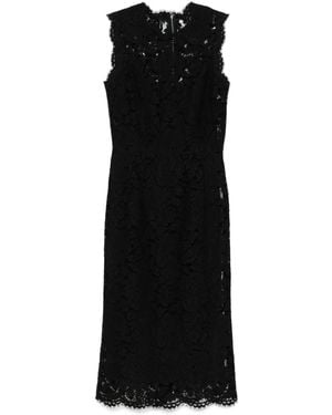 Dolce & Gabbana フローラルレース ドレス - ブラック