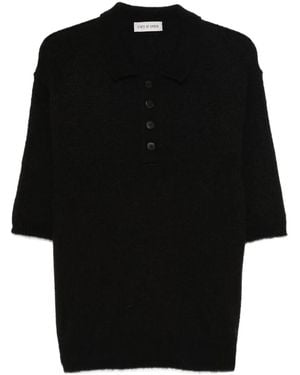 State of Order Polo À Ourlet Côtelé - Noir