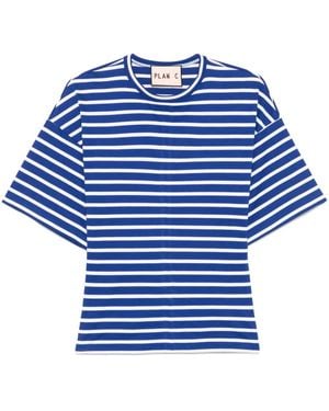 Plan C Striped T-Shirt - Blue