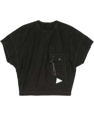 and wander Cordura Typewriter Blouse - Black