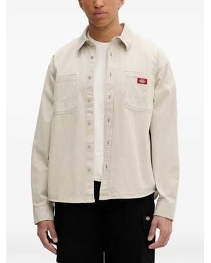 Dickies Hickory Vertical-Stripe Shirt - Natural
