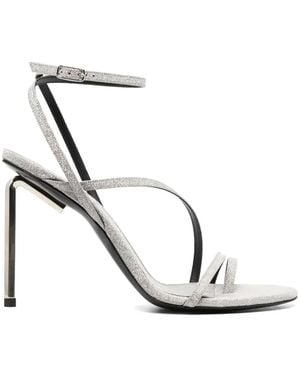 Off-White c/o Virgil Abloh Glitter Heeled Sandals - White