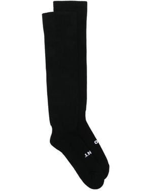 Rick Owens Socken mit Intarsien-Motiv - Schwarz