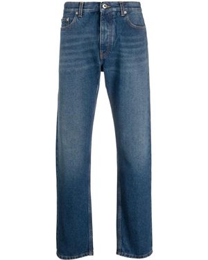 Off-White c/o Virgil Abloh Stonewashed Straight-Leg Jeans - Blue
