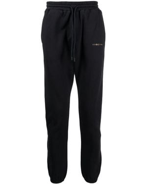Buscemi Logo-Print Cotton Track Trousers - Black