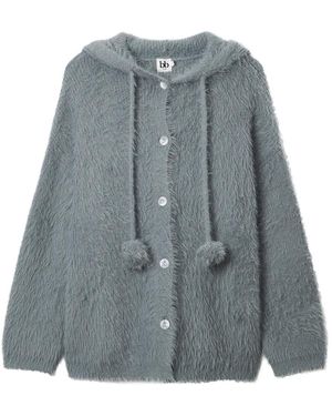 B+ AB Cárdigan Con Capucha Y Pompón - Azul