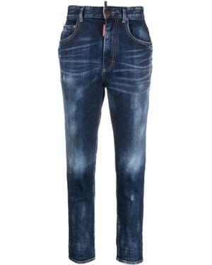 DSquared² Vaqueros Capri De Talle Alto - Azul