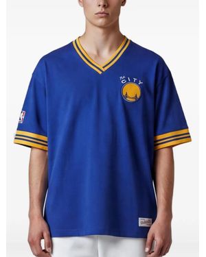 Mitchell & Ness Nba Golden State Warriors Overtime Win T-Shirt - Blue