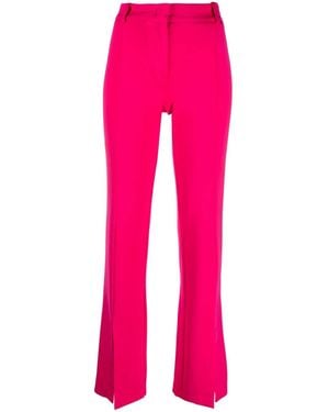 Pinko Front-Split Slim-Fit Trousers - Pink