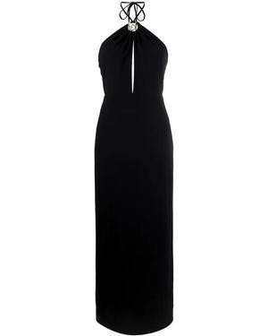 STAUD Abigail Swirl-Detail Dress - Black