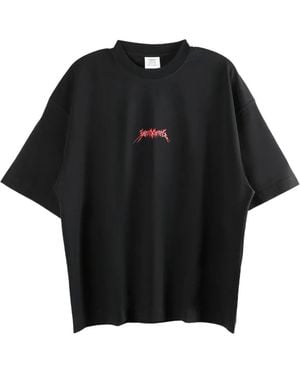 Vetements Logo-Print T-Shirt - Black