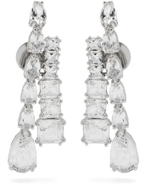 Swarovski Matrix Earrings - White
