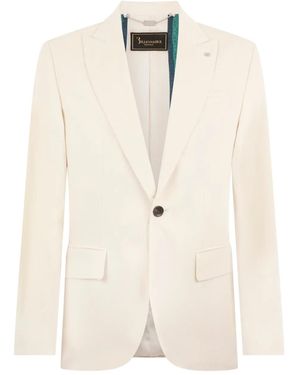 Billionaire Corduroy Single-Breasted Blazer - Natural