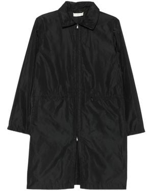 The Row Aldara Zip-Up Coat - Black