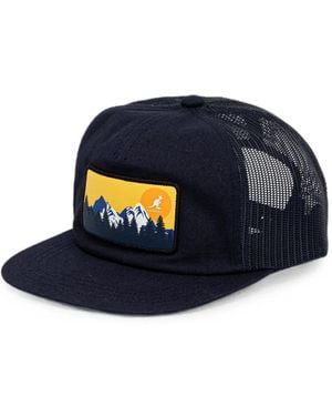 Kangol Graphic-Print Trucker Hat - Blue
