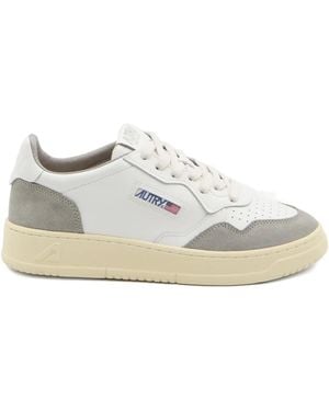 Autry Medialist Low Leather Trainers - White