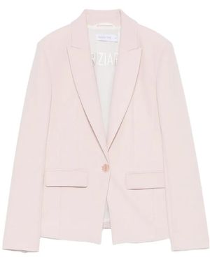 Patrizia Pepe Single-Breasted Blazer - Pink