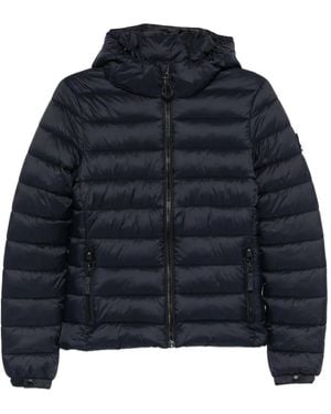 Superdry Hooded Puffer Jacket - Blue