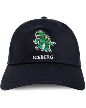 Iceberg Embroidered Baseball Cap - Blue