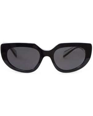 Prada Geometric-Frame Sunglasses - Black