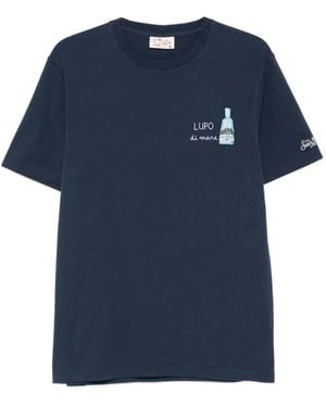 MC2 Saint Barth Embroidered T-Shirt - Blue