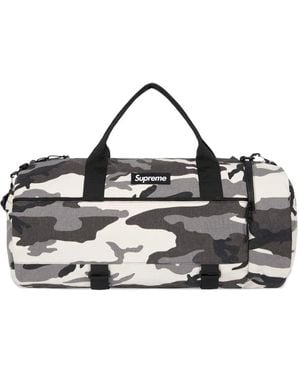 Supreme Camo-Print Duffle Bag - Black