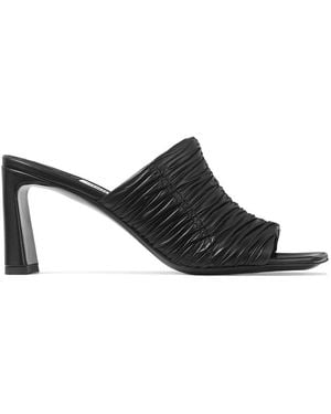 Jimmy Choo 75Mm Lua Mules - Black