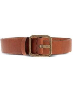 DSquared² Twin Buckle Gürtel - Braun