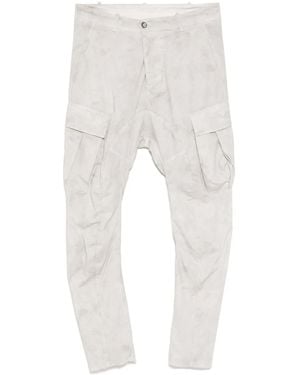 Masnada Cargo Drop-Crotch Trousers - White