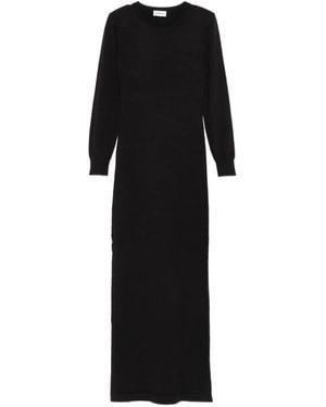 P.A.R.O.S.H. Long-Sleeve Midi Dress - Black