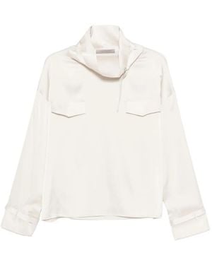 D.exterior Panelled blouse - Blanco