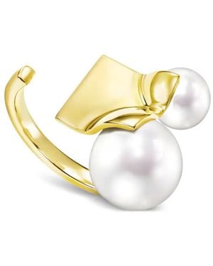 Tasaki Anello M/G Square Leaf - Metallizzato