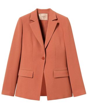 Twinset Back-Vent Single-Breasted Blazer - Orange