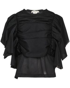 Comme des Garçons Layered Gathered T-Shirt - Black