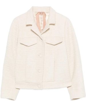 N°21 Woven Pocket Jacket - White