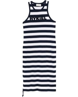 Sonia Rykiel Striped Long Dress - Blue