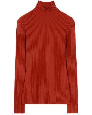 Ports 1961 Gerippter Rollkragenpullover - Rot