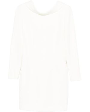 Roland Mouret Long-Sleeve Shift Midi Dress - White