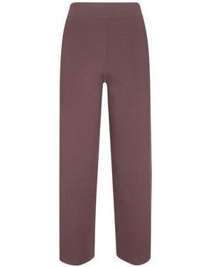 Alpha Studio Knitted Trousers - Purple