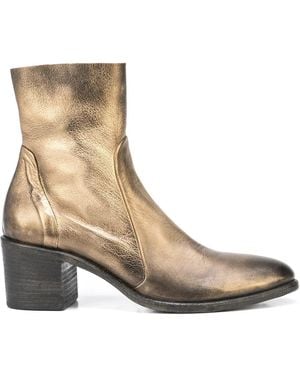 Madison Maison Metallic-Effect Ankle Boots - Brown