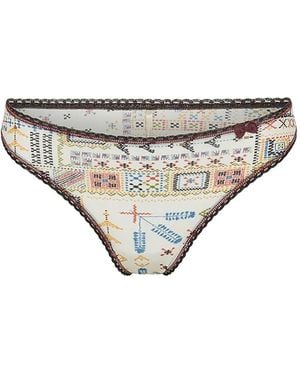 Momoní Bragas Con Estampado Arca - Gris
