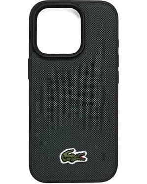 Lacoste Logo-Plaque Iphone 16 Pro Case - Black