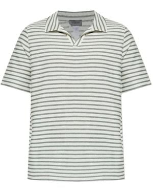 Hanro Striped V-Neck T-Shirt - Grey