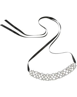Jennifer Behr Choker Sabine Ribbon - Metallizzato
