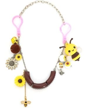 Amir Slama Bee-Motif Bag Chain - Metallic