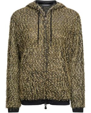 Elena Miro Top con capucha y cremallera - Verde