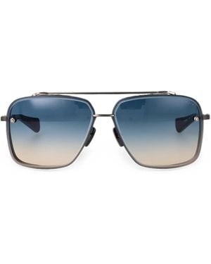 Dita Eyewear Mach-Six Square-Frame Sunglasses - Blue