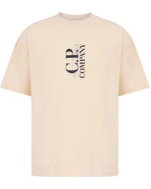 C.P. Company Camiseta con logo estampado - Neutro