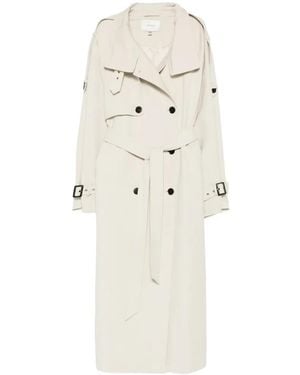 Gestuz Belted Trench Coat - White
